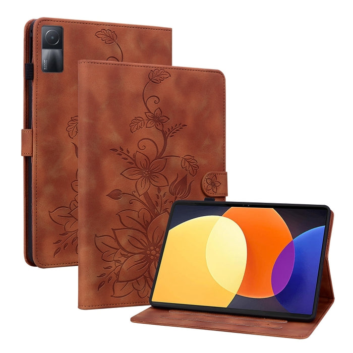 Funda para tablet Lily de piel repujada, For Redmi K Pad 2 8.8 inch 2026, For Xiaomi Redmi K Pad 8.8 inch, For Redmi Pad 2 / Redmi Pad SE 11 2025, For Xiaomi Pad 7 / Pad 7 Pro, For Xiaomi Redmi Pad SE 8.7, For Xiaomi Redmi Pad Pro 12.1                 ...