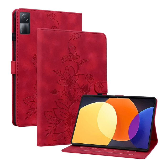 Funda para tablet Lily de piel repujada, For Redmi K Pad 2 8.8 inch 2026, For Xiaomi Redmi K Pad 8.8 inch, For Redmi Pad 2 / Redmi Pad SE 11 2025, For Xiaomi Pad 7 / Pad 7 Pro, For Xiaomi Redmi Pad SE 8.7, For Xiaomi Redmi Pad Pro 12.1                 ...