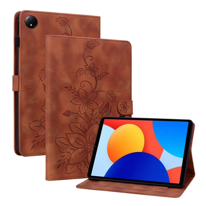 Funda para tablet Lily de piel repujada, For Redmi K Pad 2 8.8 inch 2026, For Xiaomi Redmi K Pad 8.8 inch, For Redmi Pad 2 / Redmi Pad SE 11 2025, For Xiaomi Pad 7 / Pad 7 Pro, For Xiaomi Redmi Pad SE 8.7, For Xiaomi Redmi Pad Pro 12.1                 ...