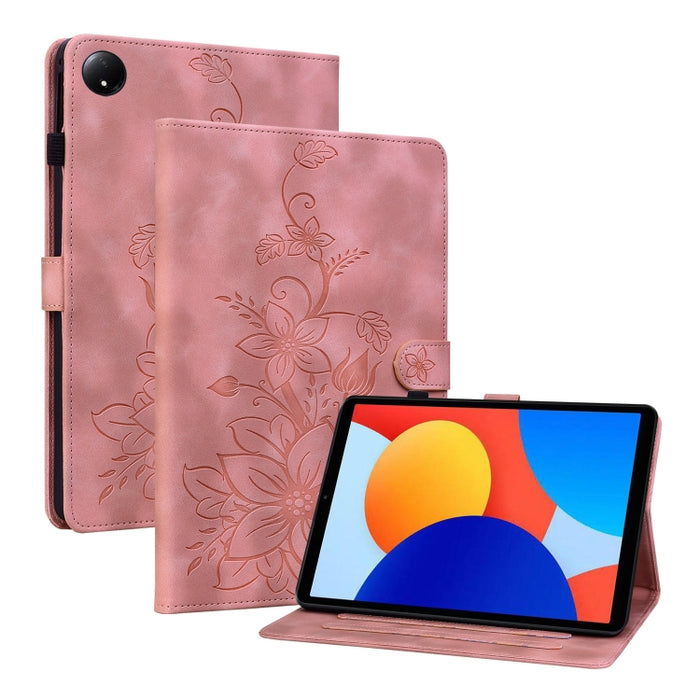 Funda para tablet Lily de piel repujada, For Redmi K Pad 2 8.8 inch 2026, For Xiaomi Redmi K Pad 8.8 inch, For Redmi Pad 2 / Redmi Pad SE 11 2025, For Xiaomi Pad 7 / Pad 7 Pro, For Xiaomi Redmi Pad SE 8.7, For Xiaomi Redmi Pad Pro 12.1                 ...