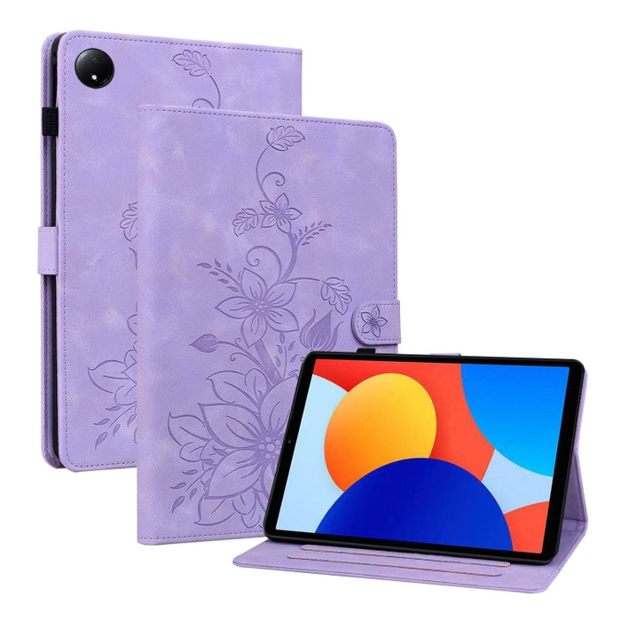 Funda para tablet Lily de piel repujada, For Redmi K Pad 2 8.8 inch 2026, For Xiaomi Redmi K Pad 8.8 inch, For Redmi Pad 2 / Redmi Pad SE 11 2025, For Xiaomi Pad 7 / Pad 7 Pro, For Xiaomi Redmi Pad SE 8.7, For Xiaomi Redmi Pad Pro 12.1                 ...