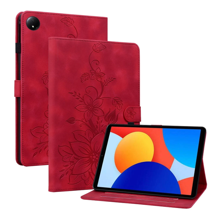 Funda para tablet Lily de piel repujada, For Redmi K Pad 2 8.8 inch 2026, For Xiaomi Redmi K Pad 8.8 inch, For Redmi Pad 2 / Redmi Pad SE 11 2025, For Xiaomi Pad 7 / Pad 7 Pro, For Xiaomi Redmi Pad SE 8.7, For Xiaomi Redmi Pad Pro 12.1                 ...