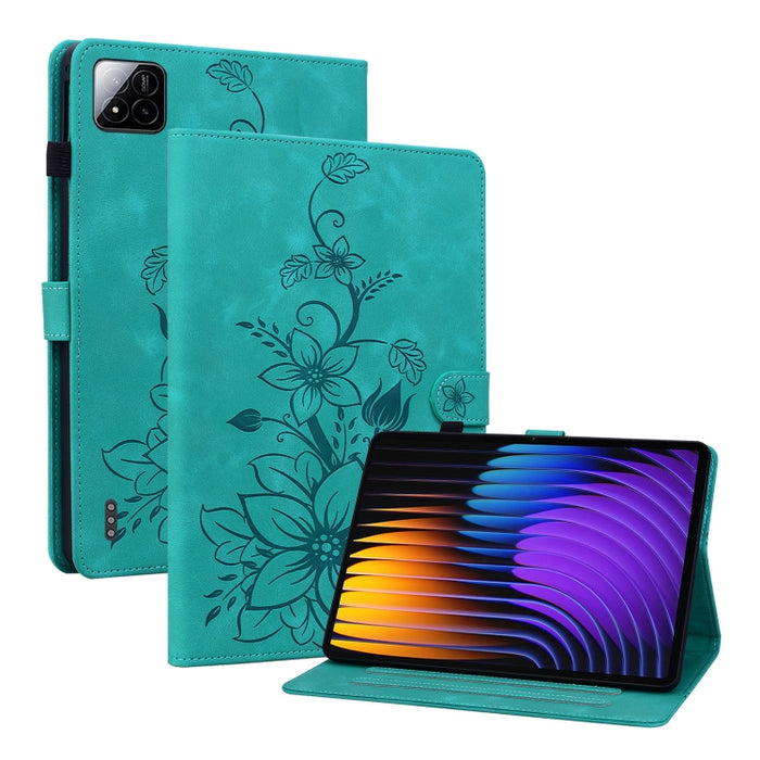 Funda para tablet Lily de piel repujada, For Redmi K Pad 2 8.8 inch 2026, For Xiaomi Redmi K Pad 8.8 inch, For Redmi Pad 2 / Redmi Pad SE 11 2025, For Xiaomi Pad 7 / Pad 7 Pro, For Xiaomi Redmi Pad SE 8.7, For Xiaomi Redmi Pad Pro 12.1                 ...
