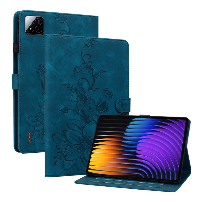 Funda para tablet Lily de piel repujada, For Redmi K Pad 2 8.8 inch 2026, For Xiaomi Redmi K Pad 8.8 inch, For Redmi Pad 2 / Redmi Pad SE 11 2025, For Xiaomi Pad 7 / Pad 7 Pro, For Xiaomi Redmi Pad SE 8.7, For Xiaomi Redmi Pad Pro 12.1                 ...
