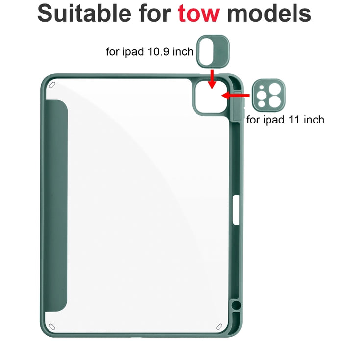 Funda para tableta de cuero inteligente de acrílico con 3 pliegues, For iPad Pro 13 2025 / 2024, For iPad Pro 11 2025 / 2024, For iPad Air 11 2024 / 2025
