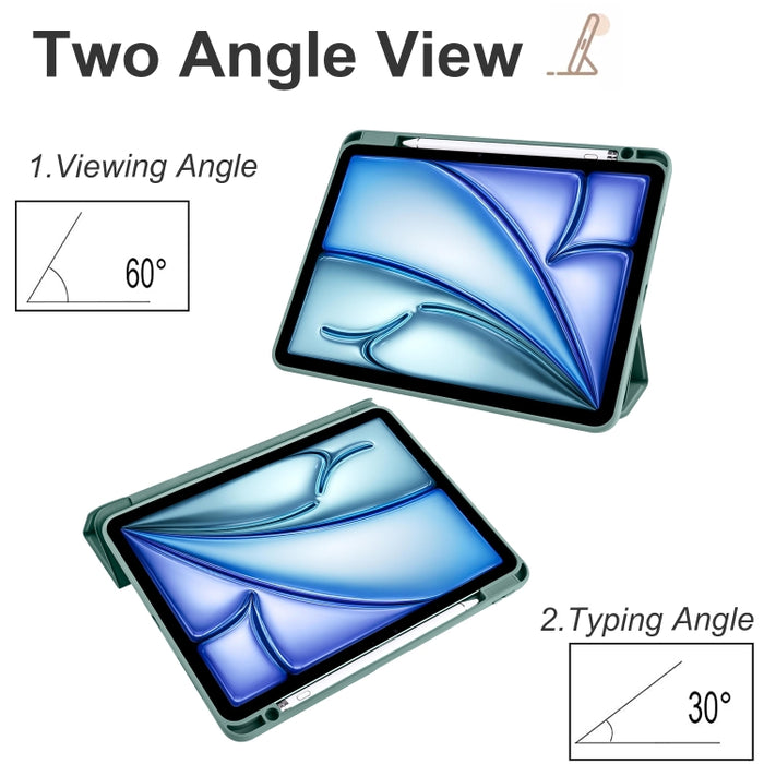 Funda para tableta de cuero inteligente de acrílico con 3 pliegues, For iPad Pro 13 2025 / 2024, For iPad Pro 11 2025 / 2024, For iPad Air 11 2024 / 2025