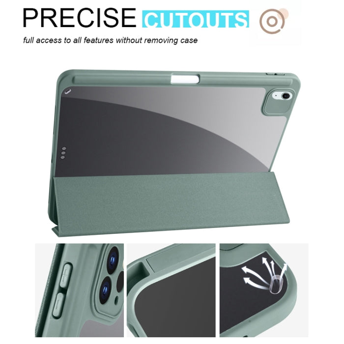 Funda para tableta de cuero inteligente de acrílico con 3 pliegues, For iPad Pro 13 2025 / 2024, For iPad Pro 11 2025 / 2024, For iPad Air 11 2024 / 2025