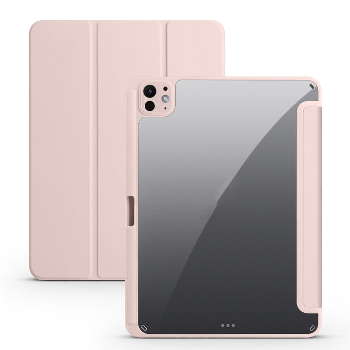Funda para tableta de cuero inteligente de acrílico con 3 pliegues, For iPad Pro 13 2025 / 2024, For iPad Pro 11 2025 / 2024, For iPad Air 11 2024 / 2025