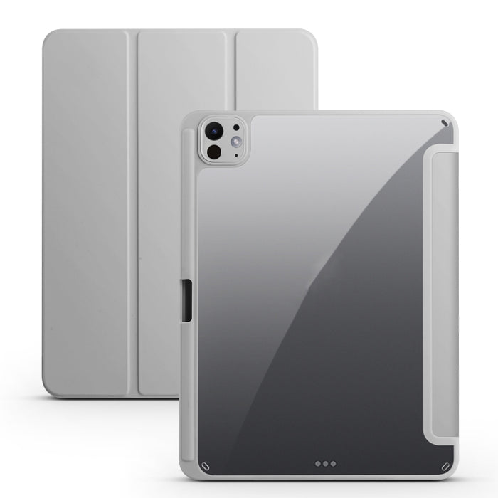 Funda para tableta de cuero inteligente de acrílico con 3 pliegues, For iPad Pro 13 2025 / 2024, For iPad Pro 11 2025 / 2024, For iPad Air 11 2024 / 2025