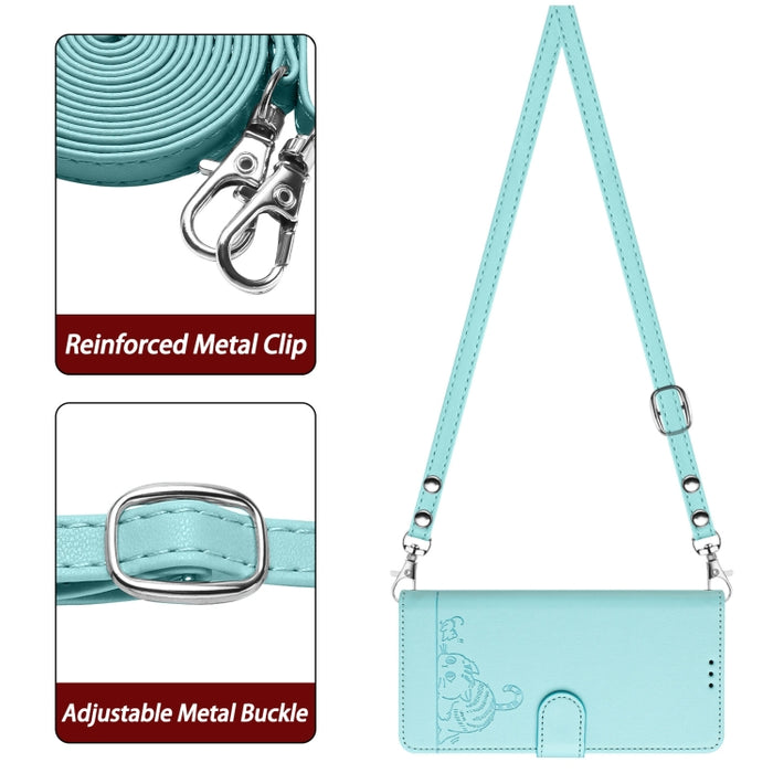 Funda para teléfono de cuero RFID con diseño en relieve de rata y gato con cordón, For Xiaomi Mi 11X / 11X Pro, For Xiaomi Redmi Note 10s 4G, For Xiaomi Redmi Note 10 Pro Max, For Xiaomi Redmi Note 10 Pro India, For Xiaomi Redmi Note 10 Pro 4G         ...