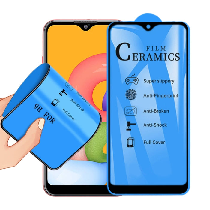 Película de cerámica de cubierta completa con pegamento completo 2.5D, For Xiaomi Mi 9T, For Xiaomi Mi Play, For Xiaomi Redmi K30, For Samsung Galaxy A01, For Xiaomi Redmi Note 8, For Samsung Galaxy A21, For Xiaomi Redmi Note 8T, For Samsung Galaxy A20...