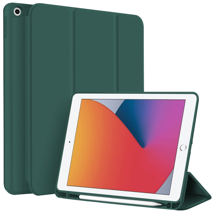 Funda para tableta de cuero inteligente de TPU de 3 pliegues con ranura para bolígrafo, For iPad Pro 13 2025 / 2024, For iPad Pro 11 2025 / 2024, For iPad 2025 / 2022, For iPad Air 11 2025 / 2024, For iPad mini 2024 / mini 6, For iPad Pro 12.9         ...