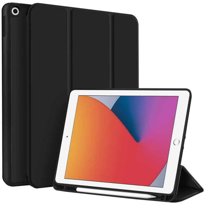 Funda para tableta de cuero inteligente de TPU de 3 pliegues con ranura para bolígrafo, For iPad Pro 13 2025 / 2024, For iPad Pro 11 2025 / 2024, For iPad 2025 / 2022, For iPad Air 11 2025 / 2024, For iPad mini 2024 / mini 6, For iPad Pro 12.9         ...