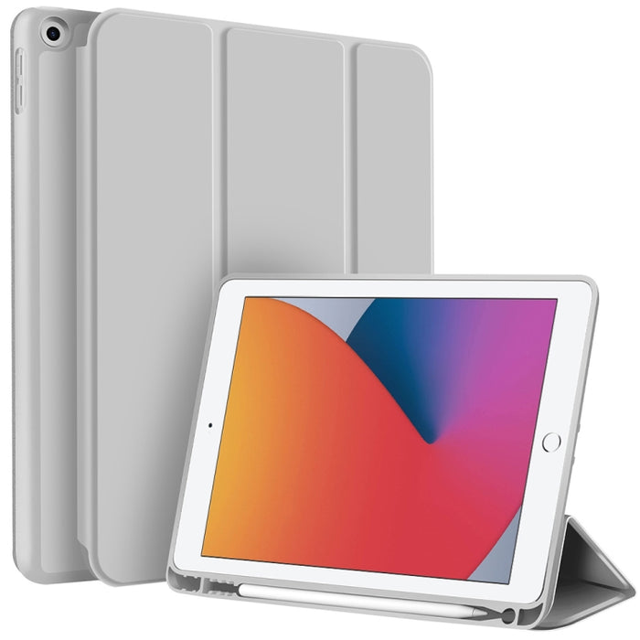 Funda para tableta de cuero inteligente de TPU de 3 pliegues con ranura para bolígrafo, For iPad Pro 13 2025 / 2024, For iPad Pro 11 2025 / 2024, For iPad 2025 / 2022, For iPad Air 11 2025 / 2024, For iPad mini 2024 / mini 6, For iPad Pro 12.9         ...