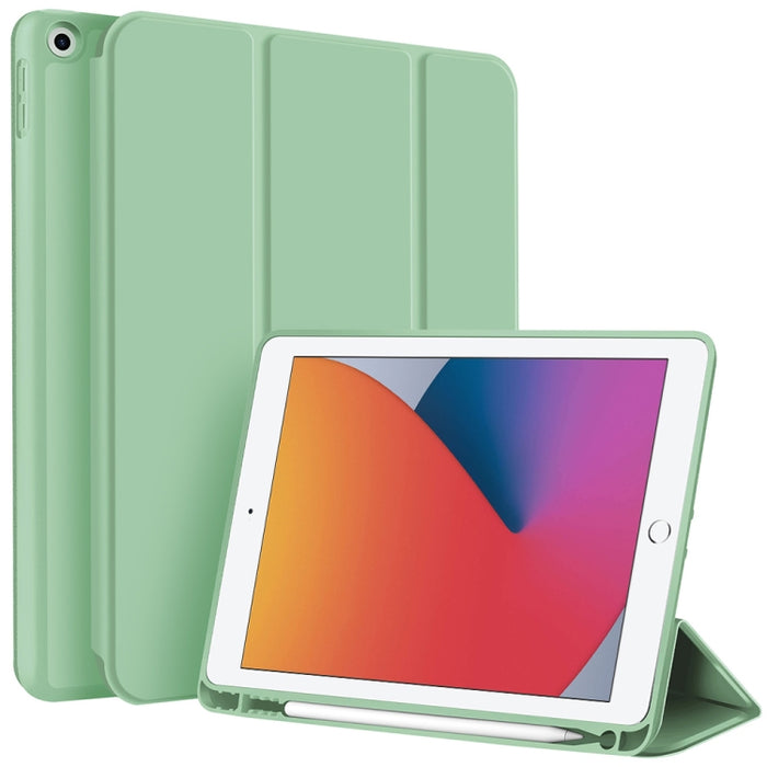 Funda para tableta de cuero inteligente de TPU de 3 pliegues con ranura para bolígrafo, For iPad Pro 13 2025 / 2024, For iPad Pro 11 2025 / 2024, For iPad 2025 / 2022, For iPad Air 11 2025 / 2024, For iPad mini 2024 / mini 6, For iPad Pro 12.9         ...