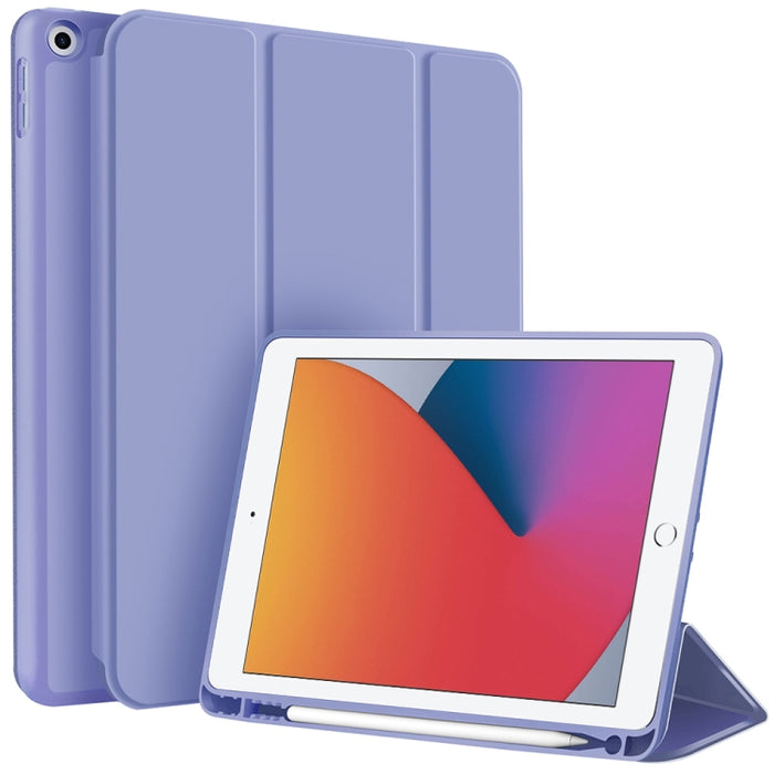 Funda para tableta de cuero inteligente de TPU de 3 pliegues con ranura para bolígrafo, For iPad Pro 13 2025 / 2024, For iPad Pro 11 2025 / 2024, For iPad 2025 / 2022, For iPad Air 11 2025 / 2024, For iPad mini 2024 / mini 6, For iPad Pro 12.9         ...