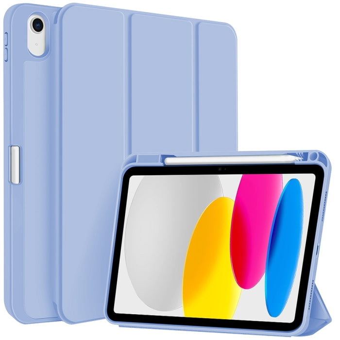 Funda para tableta de cuero inteligente de TPU de 3 pliegues con ranura para bolígrafo, For iPad Pro 13 2025 / 2024, For iPad Pro 11 2025 / 2024, For iPad 2025 / 2022, For iPad Air 11 2025 / 2024, For iPad mini 2024 / mini 6, For iPad Pro 12.9         ...