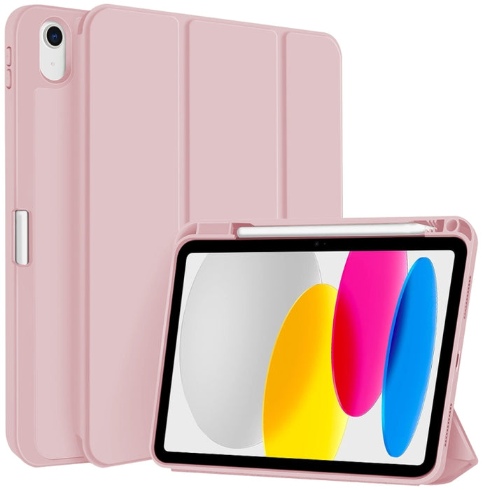 Funda para tableta de cuero inteligente de TPU de 3 pliegues con ranura para bolígrafo, For iPad Pro 13 2025 / 2024, For iPad Pro 11 2025 / 2024, For iPad 2025 / 2022, For iPad Air 11 2025 / 2024, For iPad mini 2024 / mini 6, For iPad Pro 12.9         ...