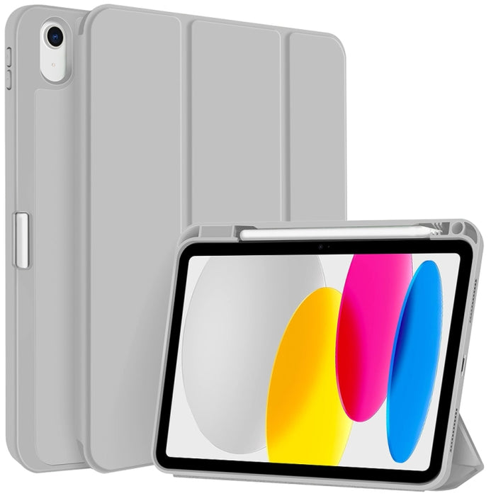 Funda para tableta de cuero inteligente de TPU de 3 pliegues con ranura para bolígrafo, For iPad Pro 13 2025 / 2024, For iPad Pro 11 2025 / 2024, For iPad 2025 / 2022, For iPad Air 11 2025 / 2024, For iPad mini 2024 / mini 6, For iPad Pro 12.9         ...