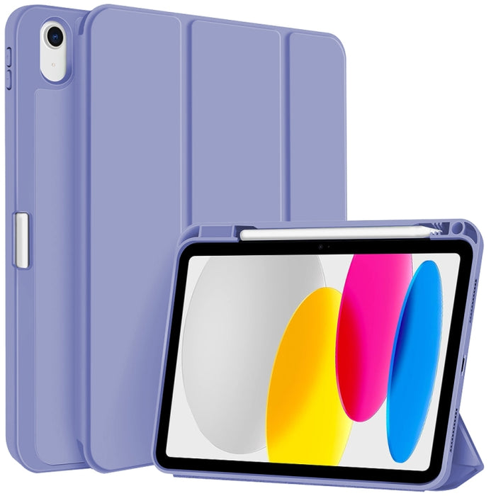 Funda para tableta de cuero inteligente de TPU de 3 pliegues con ranura para bolígrafo, For iPad Pro 13 2025 / 2024, For iPad Pro 11 2025 / 2024, For iPad 2025 / 2022, For iPad Air 11 2025 / 2024, For iPad mini 2024 / mini 6, For iPad Pro 12.9         ...
