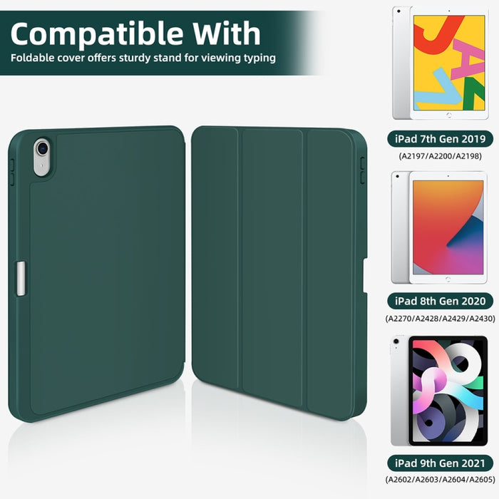 Funda para tableta de cuero inteligente de TPU de 3 pliegues con ranura para bolígrafo, For iPad Pro 13 2025 / 2024, For iPad Pro 11 2025 / 2024, For iPad 2025 / 2022, For iPad Air 11 2025 / 2024, For iPad mini 2024 / mini 6, For iPad Pro 12.9         ...