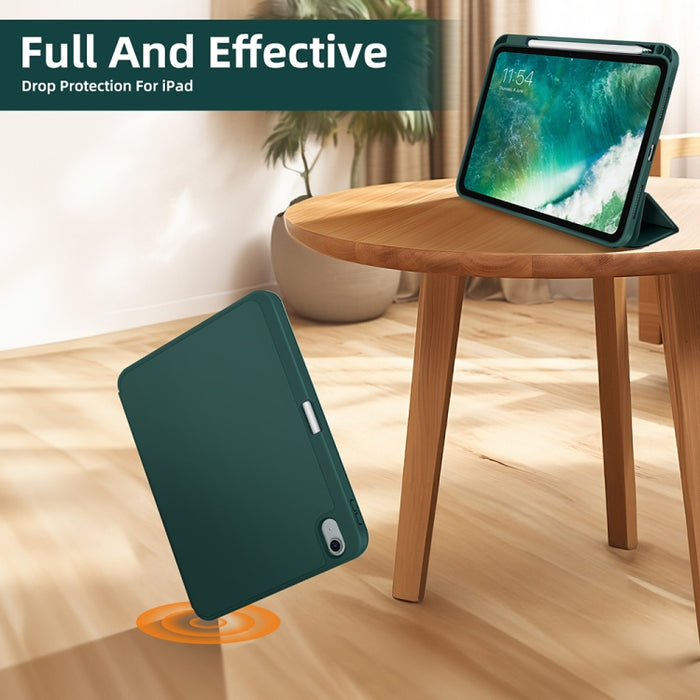 Funda para tableta de cuero inteligente de TPU de 3 pliegues con ranura para bolígrafo, For iPad Pro 13 2025 / 2024, For iPad Pro 11 2025 / 2024, For iPad 2025 / 2022, For iPad Air 11 2025 / 2024, For iPad mini 2024 / mini 6, For iPad Pro 12.9         ...