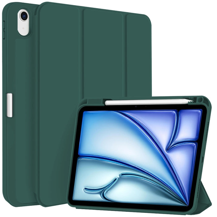 Funda para tableta de cuero inteligente de TPU de 3 pliegues con ranura para bolígrafo, For iPad Pro 13 2025 / 2024, For iPad Pro 11 2025 / 2024, For iPad 2025 / 2022, For iPad Air 11 2025 / 2024, For iPad mini 2024 / mini 6, For iPad Pro 12.9         ...