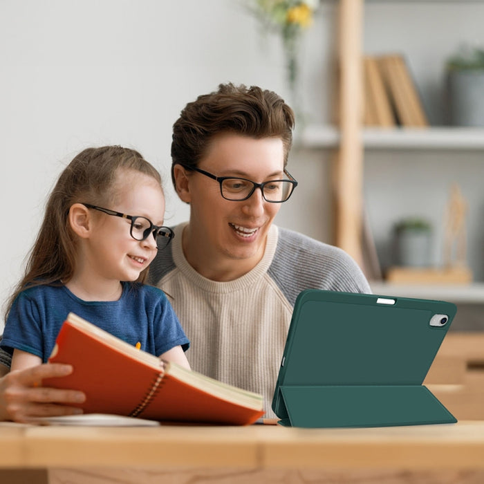Funda para tableta de cuero inteligente de TPU de 3 pliegues con ranura para bolígrafo, For iPad Pro 13 2025 / 2024, For iPad Pro 11 2025 / 2024, For iPad 2025 / 2022, For iPad Air 11 2025 / 2024, For iPad mini 2024 / mini 6, For iPad Pro 12.9         ...