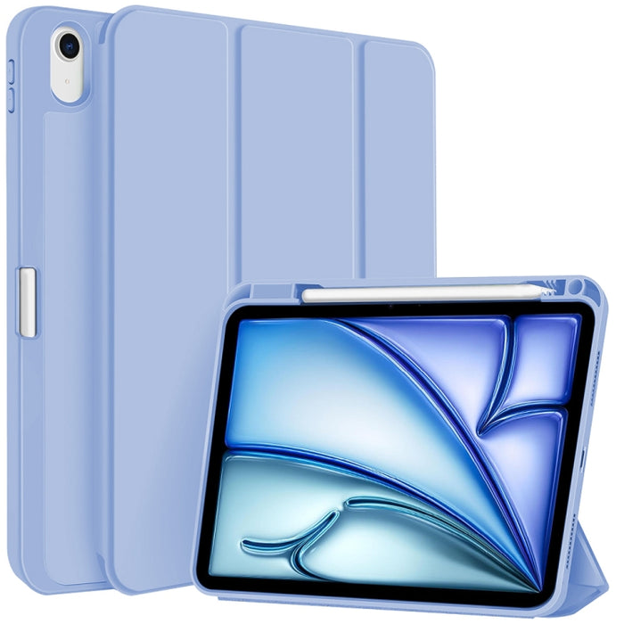 Funda para tableta de cuero inteligente de TPU de 3 pliegues con ranura para bolígrafo, For iPad Pro 13 2025 / 2024, For iPad Pro 11 2025 / 2024, For iPad 2025 / 2022, For iPad Air 11 2025 / 2024, For iPad mini 2024 / mini 6, For iPad Pro 12.9         ...