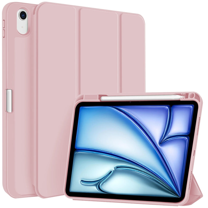 Funda para tableta de cuero inteligente de TPU de 3 pliegues con ranura para bolígrafo, For iPad Pro 13 2025 / 2024, For iPad Pro 11 2025 / 2024, For iPad 2025 / 2022, For iPad Air 11 2025 / 2024, For iPad mini 2024 / mini 6, For iPad Pro 12.9         ...