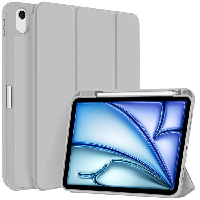 Funda para tableta de cuero inteligente de TPU de 3 pliegues con ranura para bolígrafo, For iPad Pro 13 2025 / 2024, For iPad Pro 11 2025 / 2024, For iPad 2025 / 2022, For iPad Air 11 2025 / 2024, For iPad mini 2024 / mini 6, For iPad Pro 12.9         ...