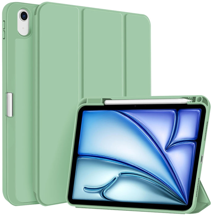 Funda para tableta de cuero inteligente de TPU de 3 pliegues con ranura para bolígrafo, For iPad Pro 13 2025 / 2024, For iPad Pro 11 2025 / 2024, For iPad 2025 / 2022, For iPad Air 11 2025 / 2024, For iPad mini 2024 / mini 6, For iPad Pro 12.9         ...