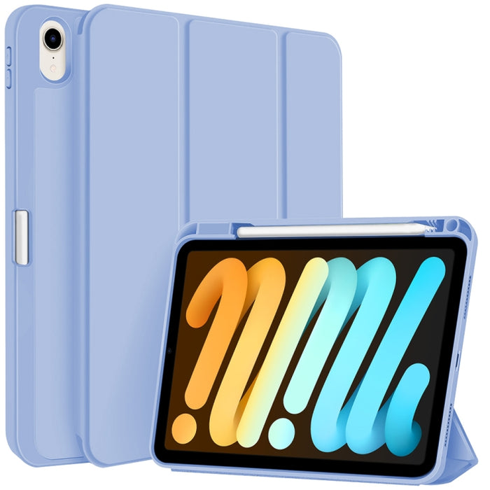 Funda para tableta de cuero inteligente de TPU de 3 pliegues con ranura para bolígrafo, For iPad Pro 13 2025 / 2024, For iPad Pro 11 2025 / 2024, For iPad 2025 / 2022, For iPad Air 11 2025 / 2024, For iPad mini 2024 / mini 6, For iPad Pro 12.9         ...