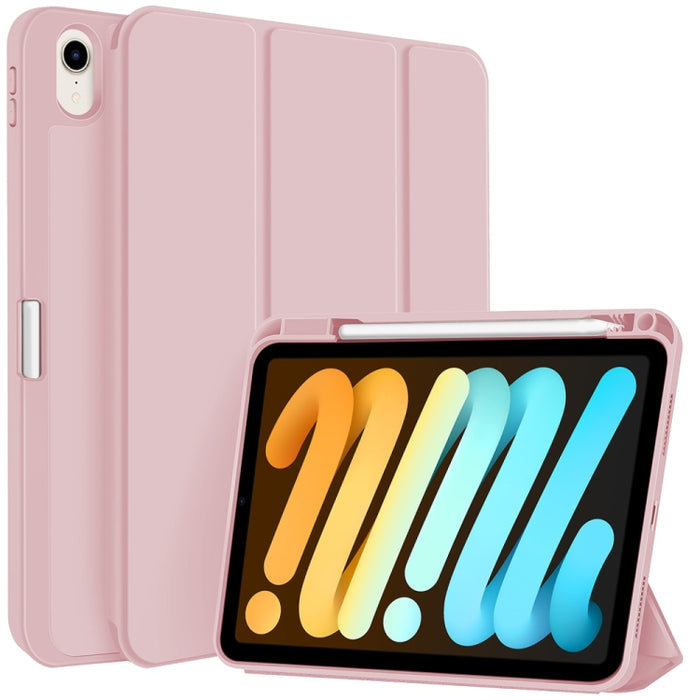 Funda para tableta de cuero inteligente de TPU de 3 pliegues con ranura para bolígrafo, For iPad Pro 13 2025 / 2024, For iPad Pro 11 2025 / 2024, For iPad 2025 / 2022, For iPad Air 11 2025 / 2024, For iPad mini 2024 / mini 6, For iPad Pro 12.9         ...