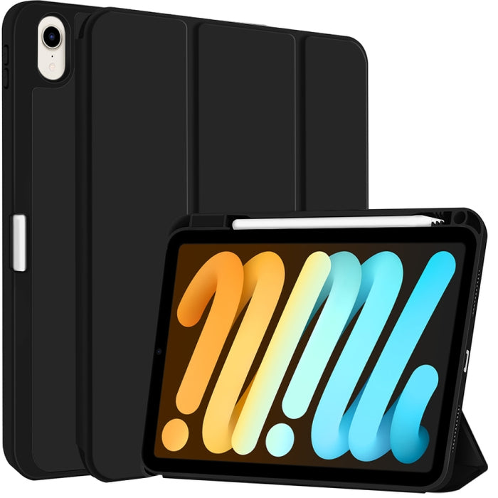 Funda para tableta de cuero inteligente de TPU de 3 pliegues con ranura para bolígrafo, For iPad Pro 13 2025 / 2024, For iPad Pro 11 2025 / 2024, For iPad 2025 / 2022, For iPad Air 11 2025 / 2024, For iPad mini 2024 / mini 6, For iPad Pro 12.9         ...