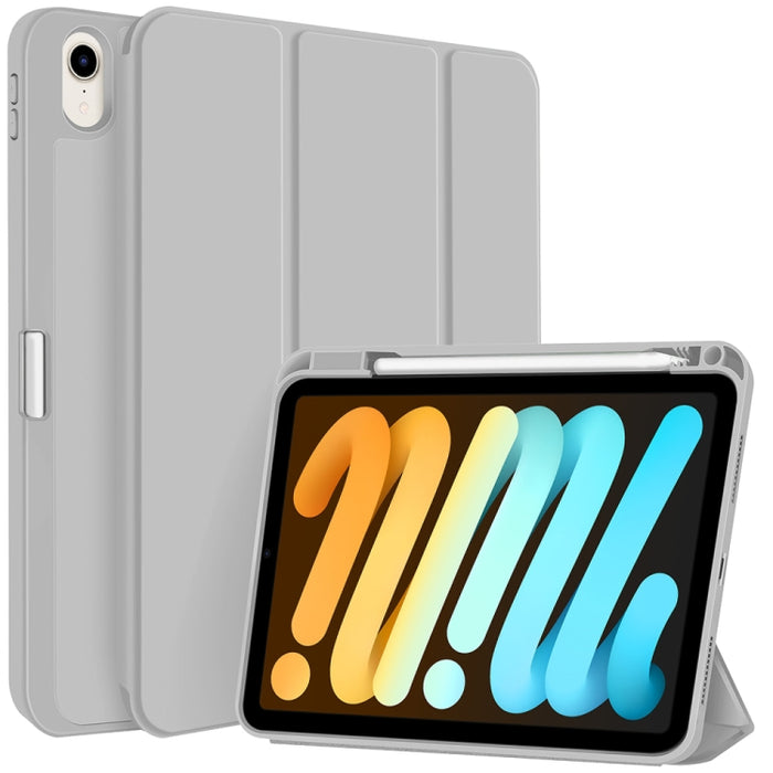 Funda para tableta de cuero inteligente de TPU de 3 pliegues con ranura para bolígrafo, For iPad Pro 13 2025 / 2024, For iPad Pro 11 2025 / 2024, For iPad 2025 / 2022, For iPad Air 11 2025 / 2024, For iPad mini 2024 / mini 6, For iPad Pro 12.9         ...