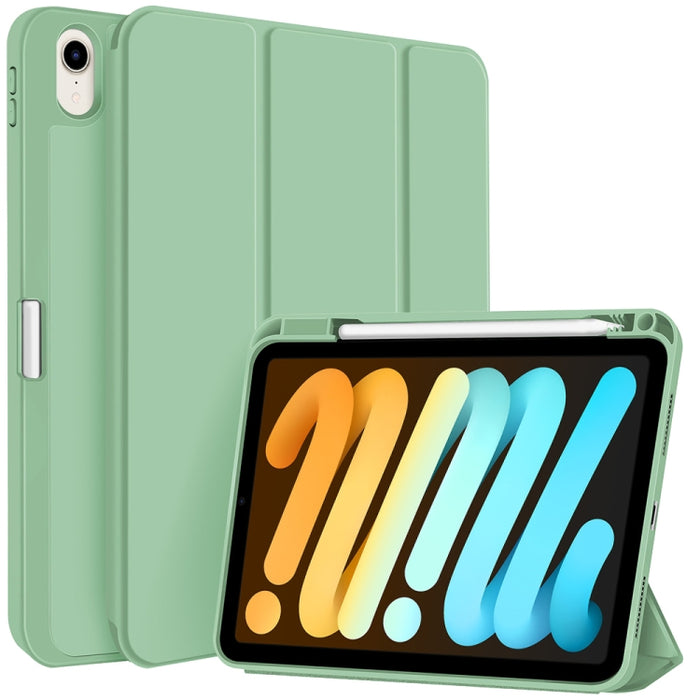 Funda para tableta de cuero inteligente de TPU de 3 pliegues con ranura para bolígrafo, For iPad Pro 13 2025 / 2024, For iPad Pro 11 2025 / 2024, For iPad 2025 / 2022, For iPad Air 11 2025 / 2024, For iPad mini 2024 / mini 6, For iPad Pro 12.9         ...