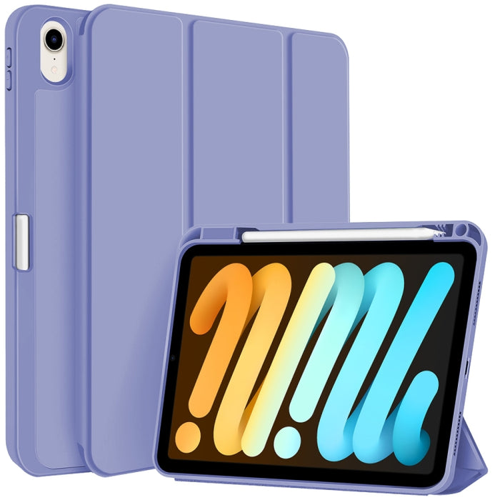 Funda para tableta de cuero inteligente de TPU de 3 pliegues con ranura para bolígrafo, For iPad Pro 13 2025 / 2024, For iPad Pro 11 2025 / 2024, For iPad 2025 / 2022, For iPad Air 11 2025 / 2024, For iPad mini 2024 / mini 6, For iPad Pro 12.9         ...