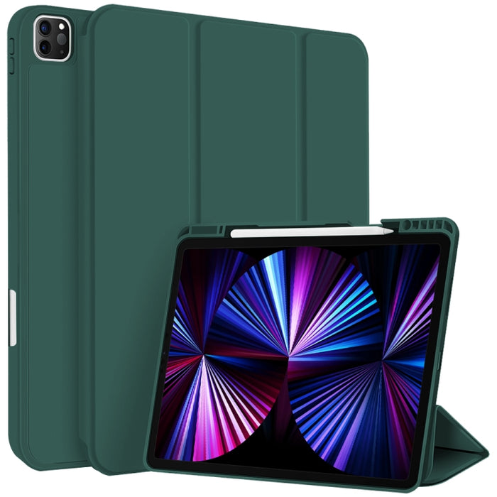 Funda para tableta de cuero inteligente de TPU de 3 pliegues con ranura para bolígrafo, For iPad Pro 13 2025 / 2024, For iPad Pro 11 2025 / 2024, For iPad 2025 / 2022, For iPad Air 11 2025 / 2024, For iPad mini 2024 / mini 6, For iPad Pro 12.9         ...