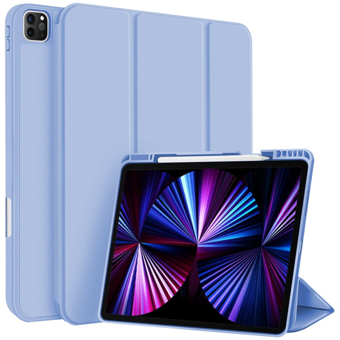 Funda para tableta de cuero inteligente de TPU de 3 pliegues con ranura para bolígrafo, For iPad Pro 13 2025 / 2024, For iPad Pro 11 2025 / 2024, For iPad 2025 / 2022, For iPad Air 11 2025 / 2024, For iPad mini 2024 / mini 6, For iPad Pro 12.9         ...