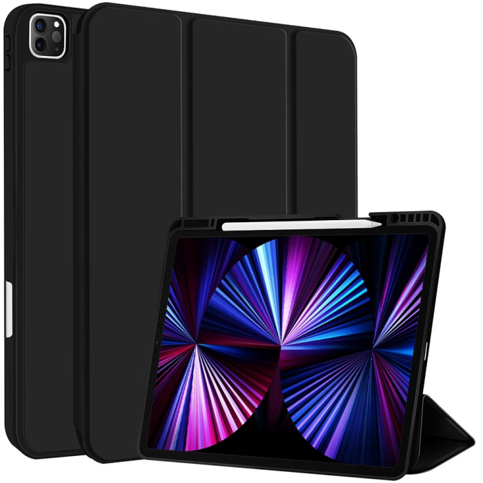 Funda para tableta de cuero inteligente de TPU de 3 pliegues con ranura para bolígrafo, For iPad Pro 13 2025 / 2024, For iPad Pro 11 2025 / 2024, For iPad 2025 / 2022, For iPad Air 11 2025 / 2024, For iPad mini 2024 / mini 6, For iPad Pro 12.9         ...