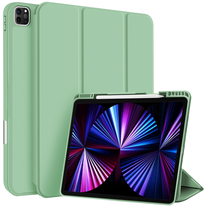 Funda para tableta de cuero inteligente de TPU de 3 pliegues con ranura para bolígrafo, For iPad Pro 13 2025 / 2024, For iPad Pro 11 2025 / 2024, For iPad 2025 / 2022, For iPad Air 11 2025 / 2024, For iPad mini 2024 / mini 6, For iPad Pro 12.9         ...