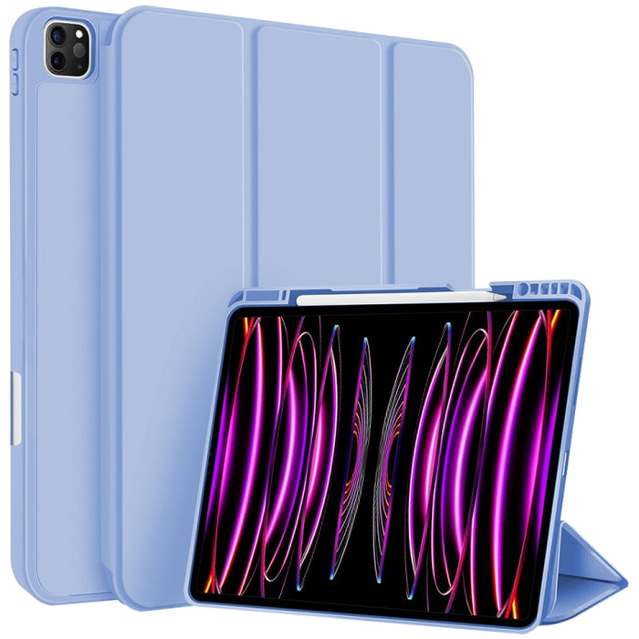 Funda para tableta de cuero inteligente de TPU de 3 pliegues con ranura para bolígrafo, For iPad Pro 13 2025 / 2024, For iPad Pro 11 2025 / 2024, For iPad 2025 / 2022, For iPad Air 11 2025 / 2024, For iPad mini 2024 / mini 6, For iPad Pro 12.9         ...