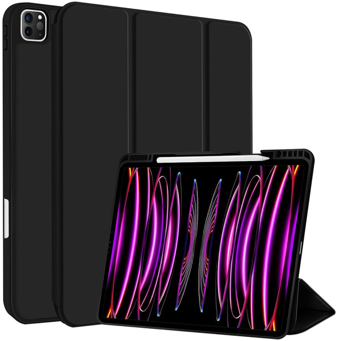 Funda para tableta de cuero inteligente de TPU de 3 pliegues con ranura para bolígrafo, For iPad Pro 13 2025 / 2024, For iPad Pro 11 2025 / 2024, For iPad 2025 / 2022, For iPad Air 11 2025 / 2024, For iPad mini 2024 / mini 6, For iPad Pro 12.9         ...