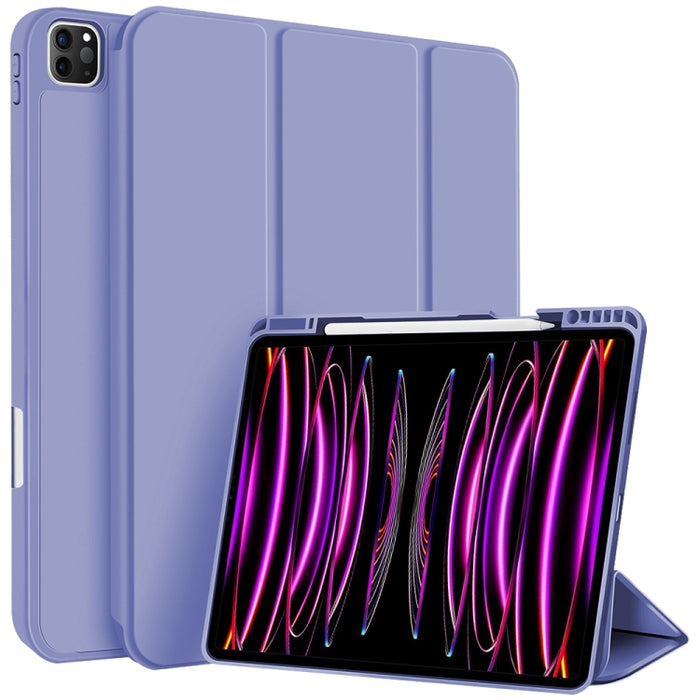 Funda para tableta de cuero inteligente de TPU de 3 pliegues con ranura para bolígrafo, For iPad Pro 13 2025 / 2024, For iPad Pro 11 2025 / 2024, For iPad 2025 / 2022, For iPad Air 11 2025 / 2024, For iPad mini 2024 / mini 6, For iPad Pro 12.9         ...