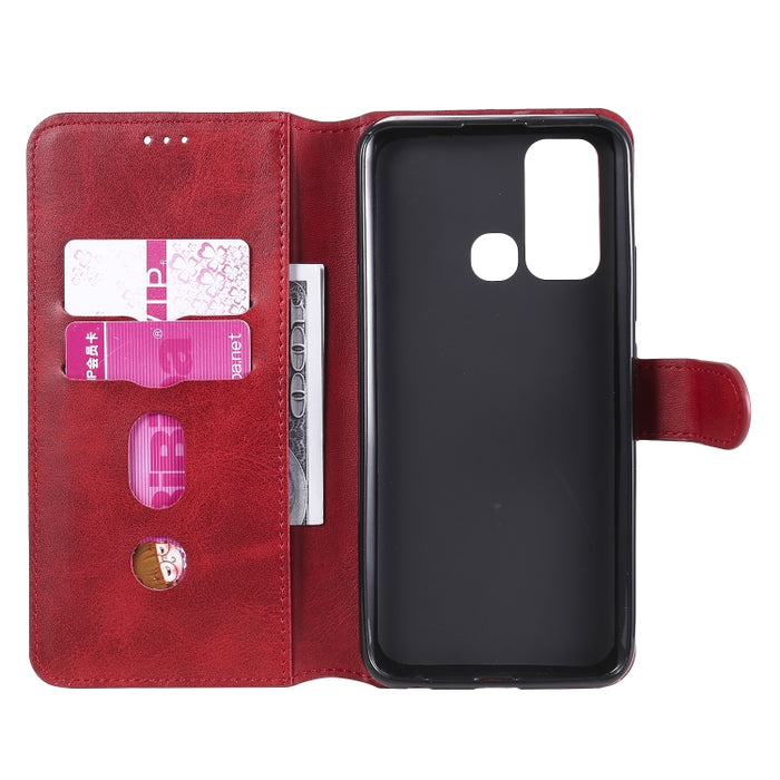 Estuche de cuero con tapa horizontal clásica de PU + TPU con textura de becerro, con soporte y ranuras para tarjetas y billetera, For Vivo Y7s / S1, For Vivo Y9s / S1 Pro, For Vivo Y50 / Y30, For Vivo Y70s, For Xiaomi Redmi 9                           ...