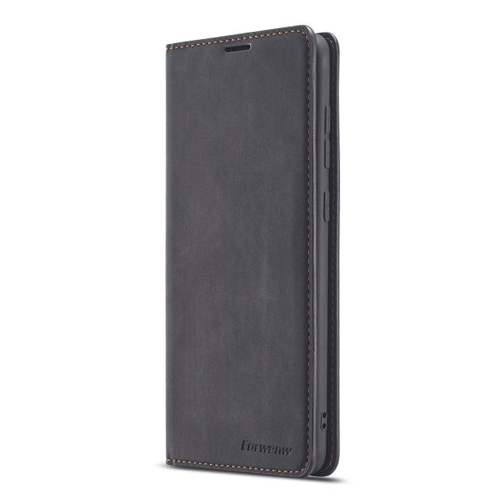 Forwenw Dream Series Oil Edge Fuerte magnetismo Funda de cuero con tapa horizontal con soporte y ranuras para tarjetas y billetera y marco de fotos, For Samsung Galaxy A21s, For Samsung Galaxy Note20, For Samsung Galaxy Note20 Ultra                    ...
