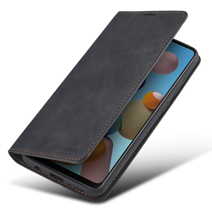Forwenw Dream Series Oil Edge Fuerte magnetismo Funda de cuero con tapa horizontal con soporte y ranuras para tarjetas y billetera y marco de fotos, For Samsung Galaxy A21s, For Samsung Galaxy Note20, For Samsung Galaxy Note20 Ultra                    ...