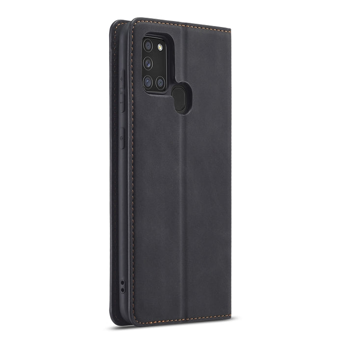Forwenw Dream Series Oil Edge Fuerte magnetismo Funda de cuero con tapa horizontal con soporte y ranuras para tarjetas y billetera y marco de fotos, For Samsung Galaxy A21s, For Samsung Galaxy Note20, For Samsung Galaxy Note20 Ultra                    ...
