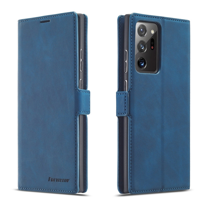 Forwenw Dream Series Oil Edge Fuerte magnetismo Funda de cuero con tapa horizontal con soporte y ranuras para tarjetas y billetera y marco de fotos, For Samsung Galaxy A21s, For Samsung Galaxy Note20, For Samsung Galaxy Note20 Ultra                    ...